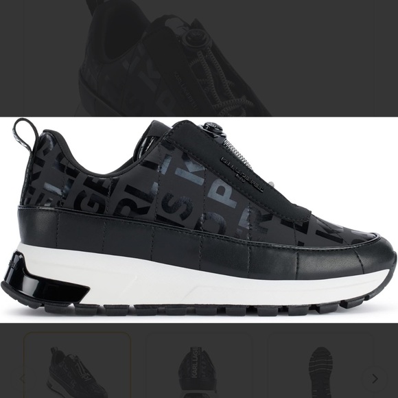 KARL LAGERFELD Women's Maylene Everyday Slip on Sneaker- Black - Picture 4 of 6